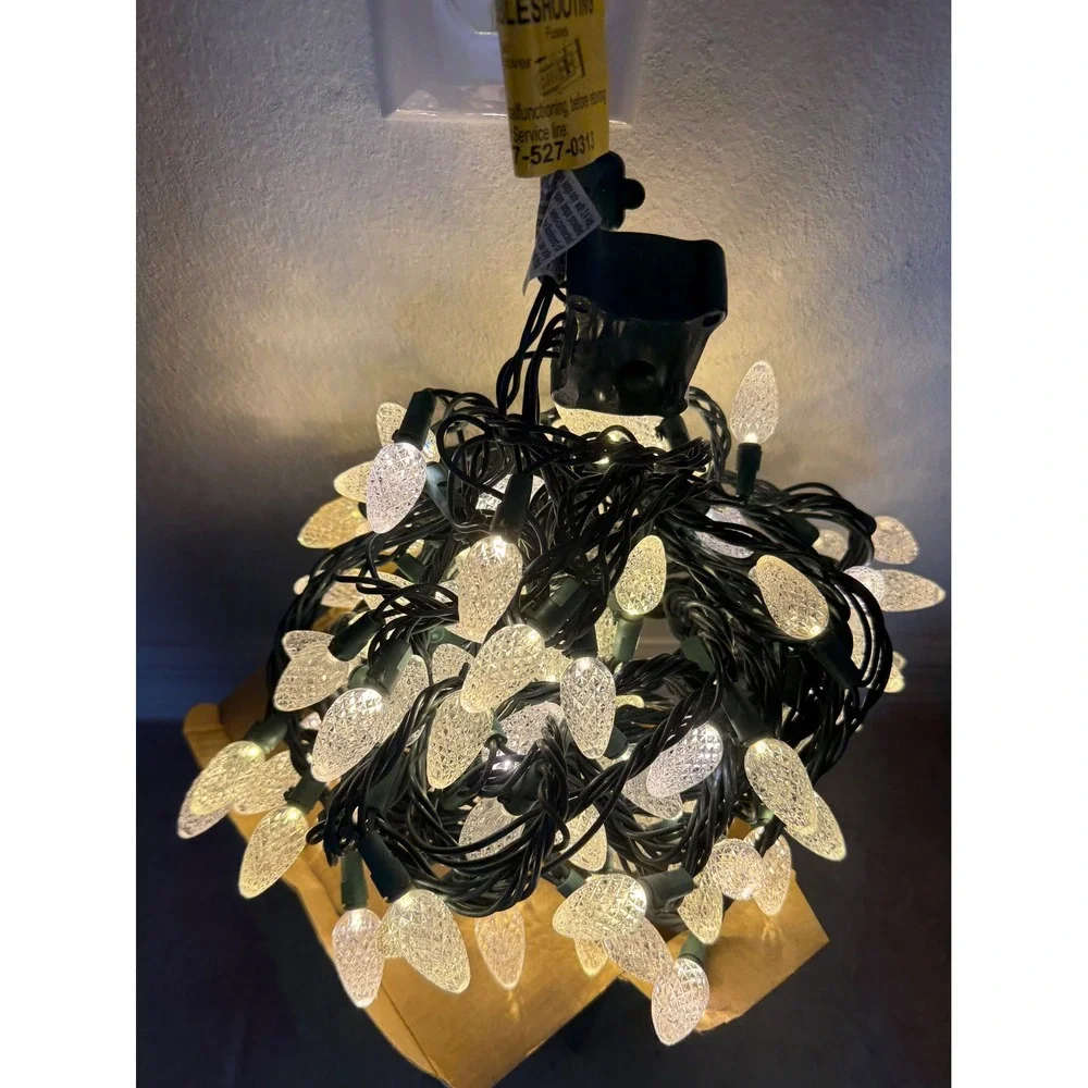 Home Accents Holiday 100 C6 LED Lights Warm White to Multi-Color TY-100FC6-WWM